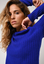 Pull Col Rond - Bella - Bleu