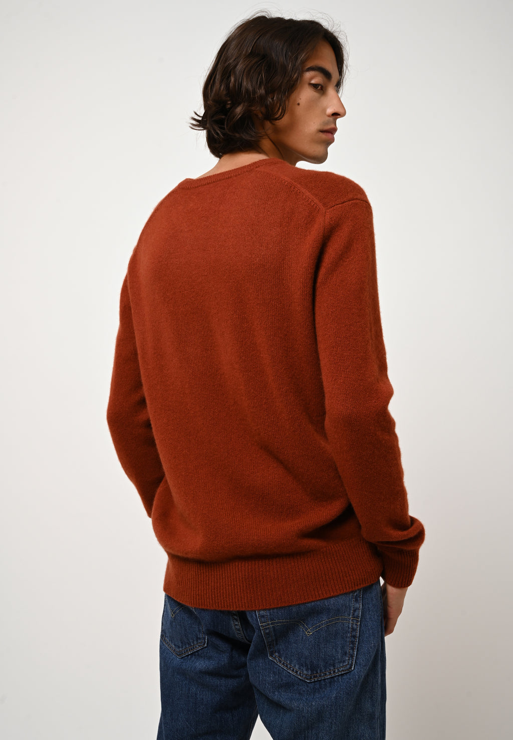 V-Neck Jumper 4-Ply - Victor - Squirrel
