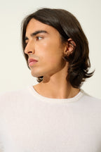 Jersey de cuello redondo de 4 hilos - Victo - Nieve