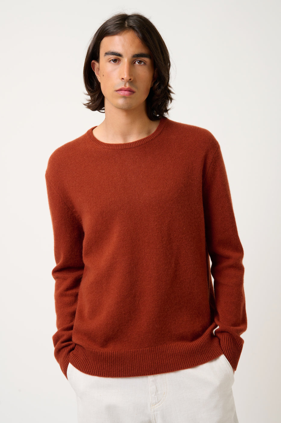Jersey de cuello redondo de 4 hilos - Victo - Ardilla
