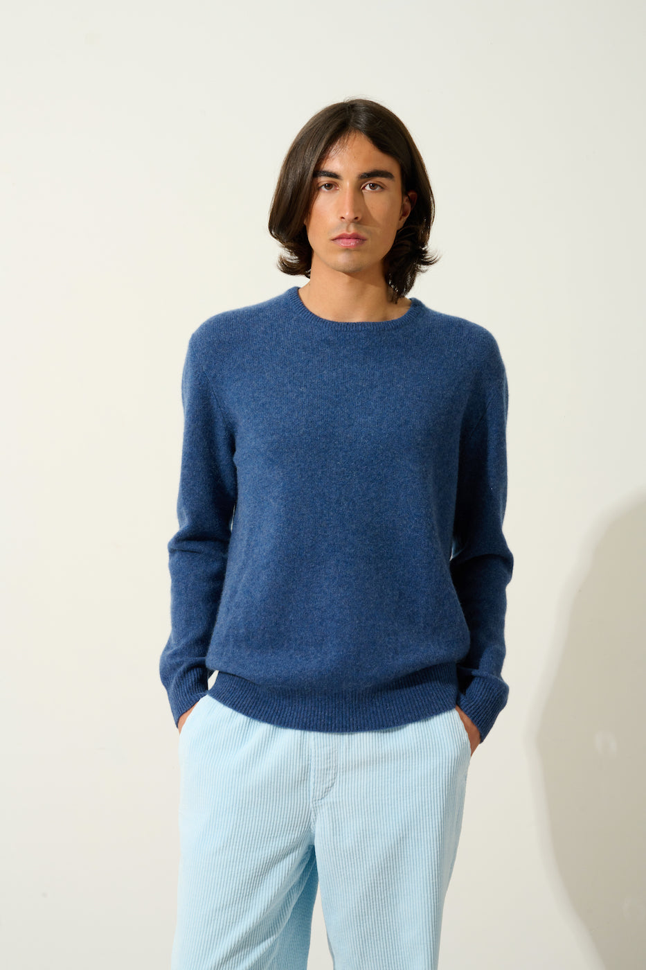 Jersey Cuello Redondo 4 Hilos - Victo - Ocean Chiné