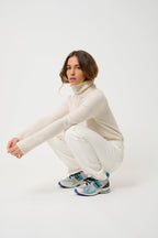 Pull Col Roulé 4 Fils - Linda - Neige