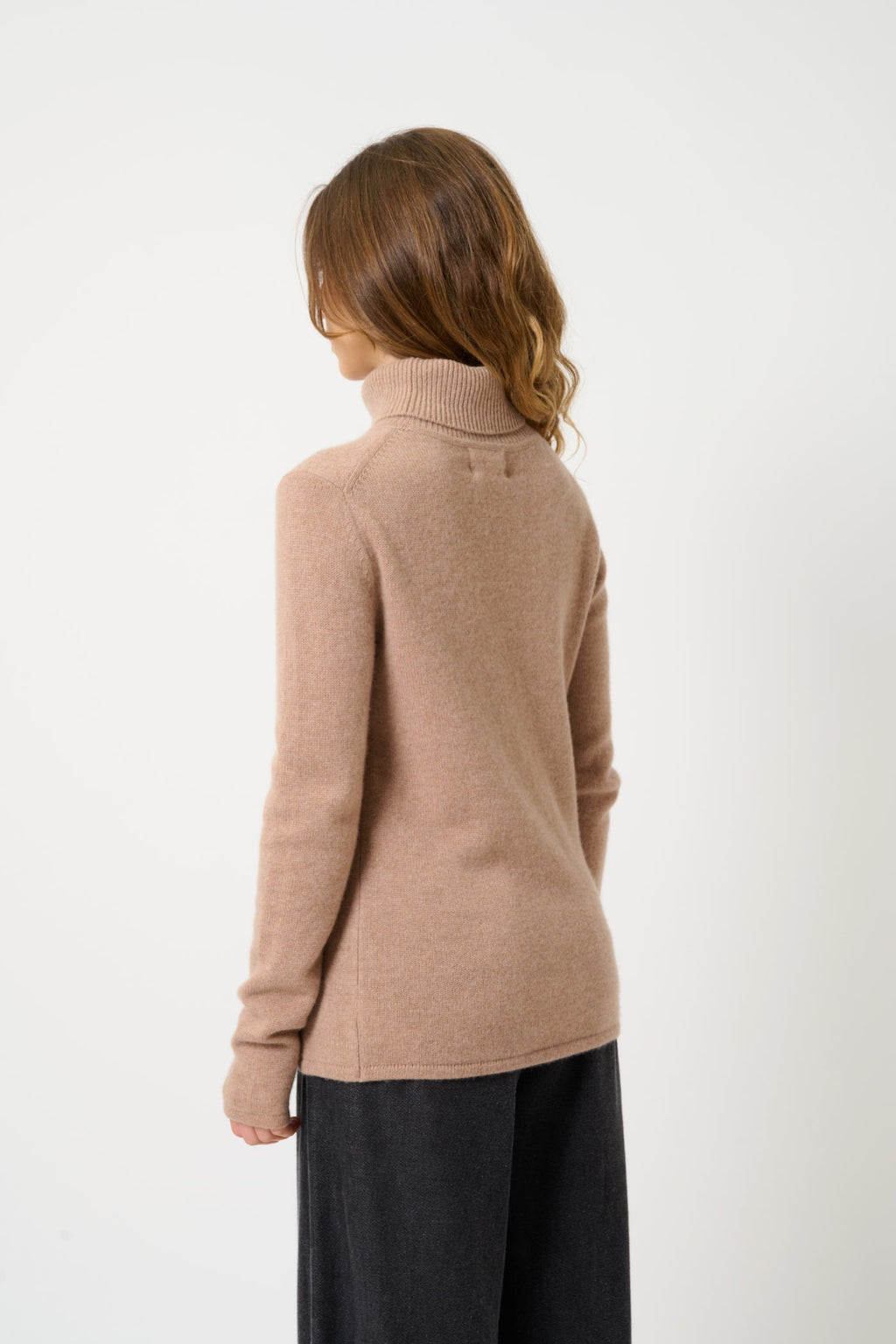 Pull Col Roulé 4 Fils - Linda - Camel Chiné