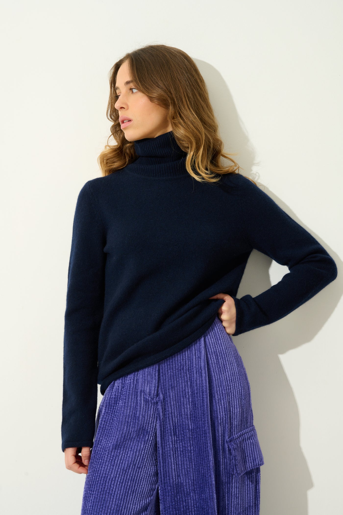 Jersey de Cuello Vuelto 4 Hilos - Linda - Navy