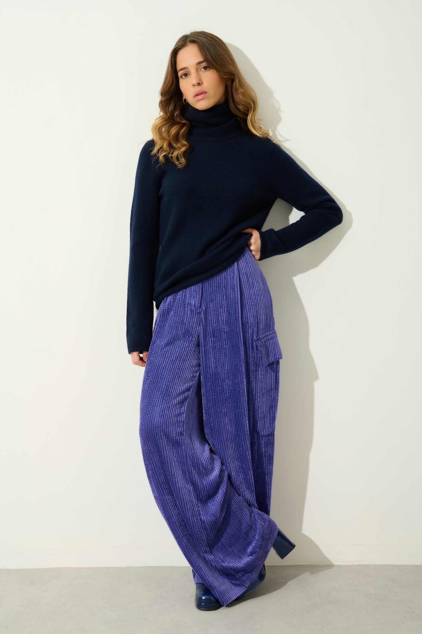 Jersey de Cuello Vuelto 4 Hilos - Linda - Navy