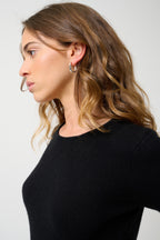 Pull Col Rond 4 Fils - Ivy - Noir