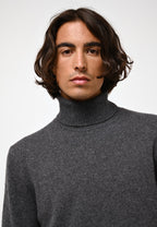 Pull Col Roulé 4 Fils - Martin - Anthracite Chiné