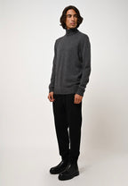 Pull Col Roulé 4 Fils - Martin - Anthracite Chiné
