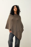 Poncho 4 Fils - Meryl - Taupe Chiné