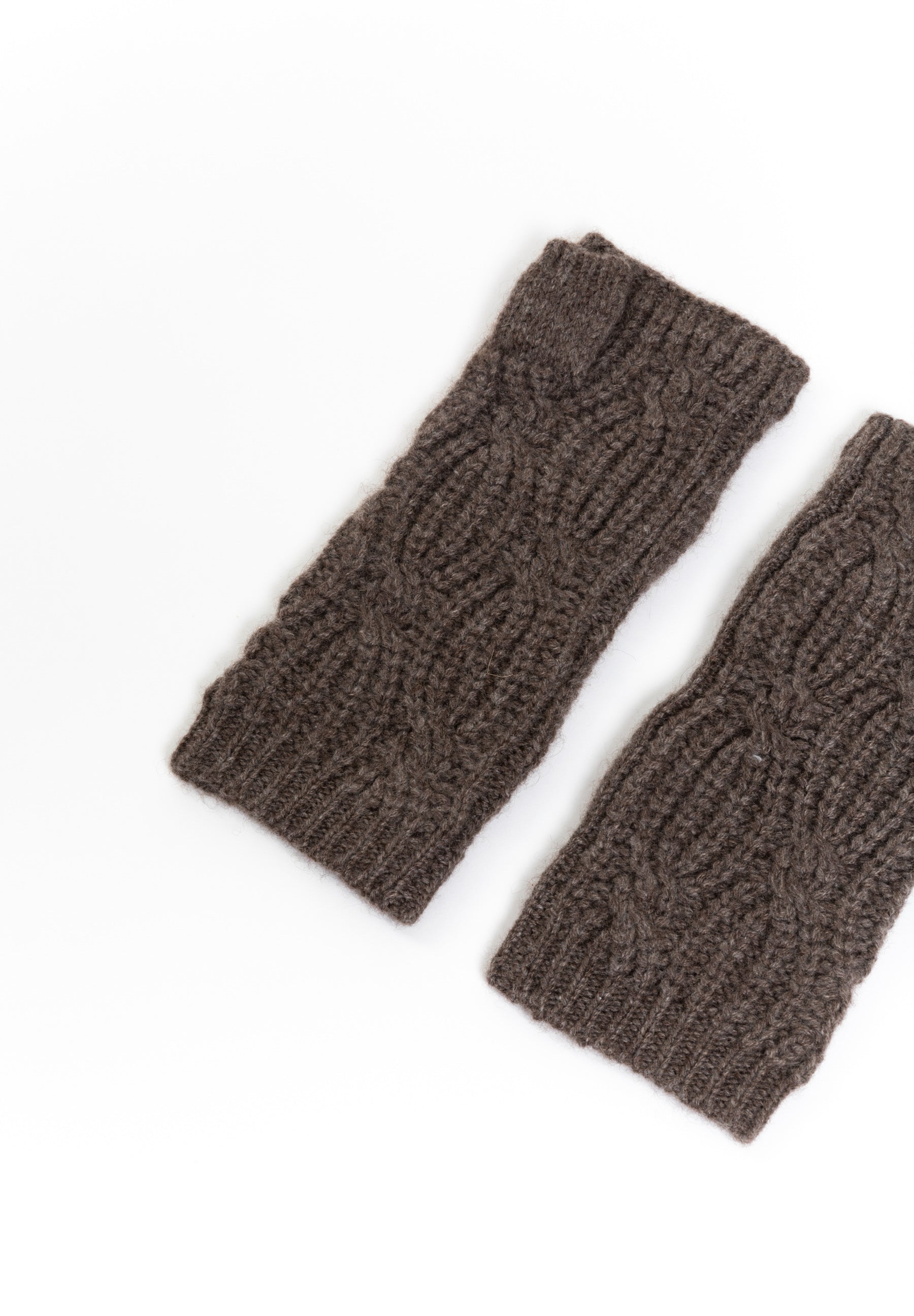 6-Ply Mittens - Iris - Brown