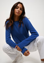 Jersey Cuello Barco - Criou - Azul Eléctrico
