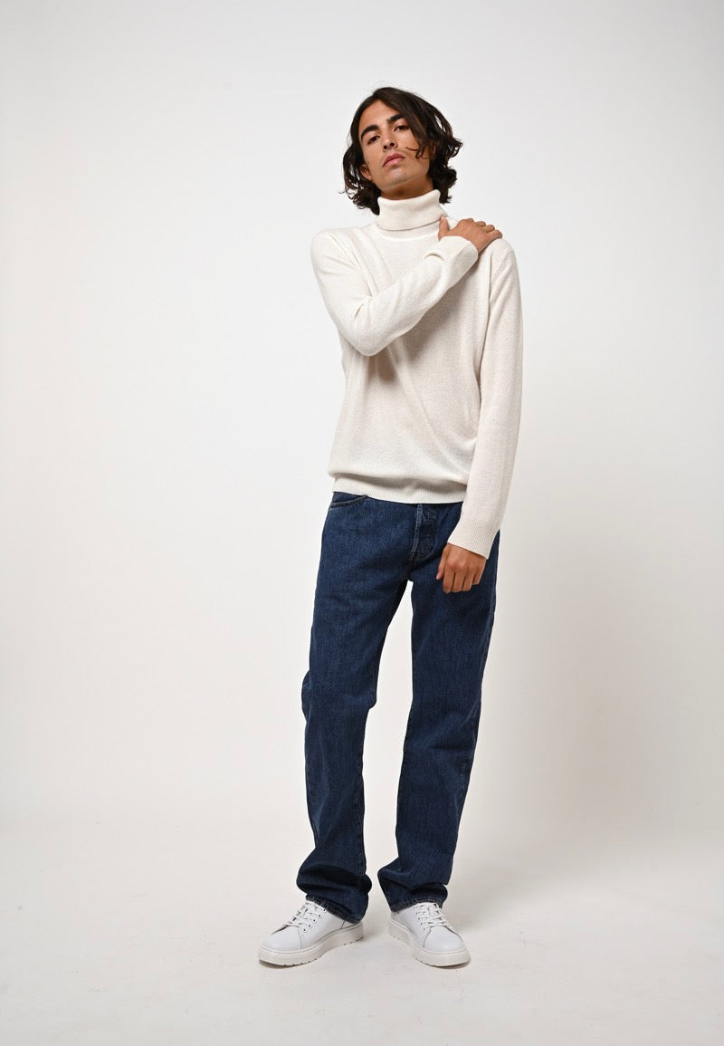 Roll Neck Jumper - Bange - Ivory