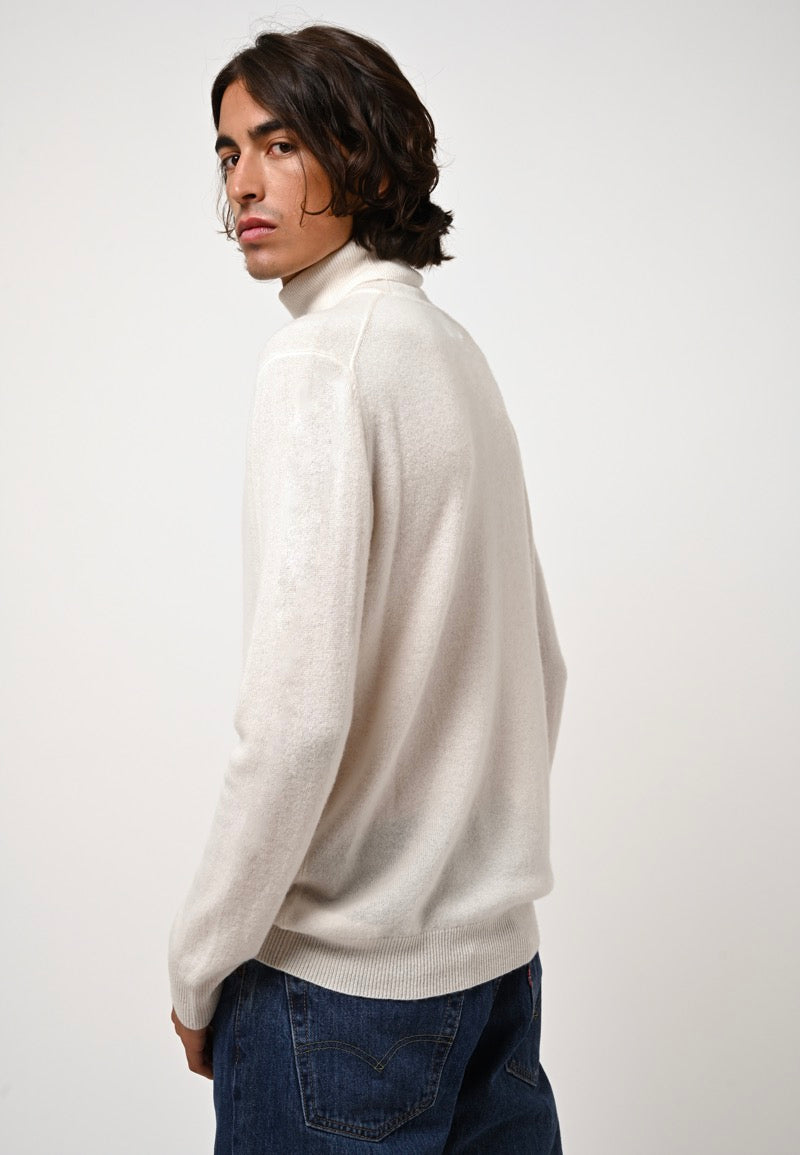 Roll Neck Jumper - Bange - Ivory