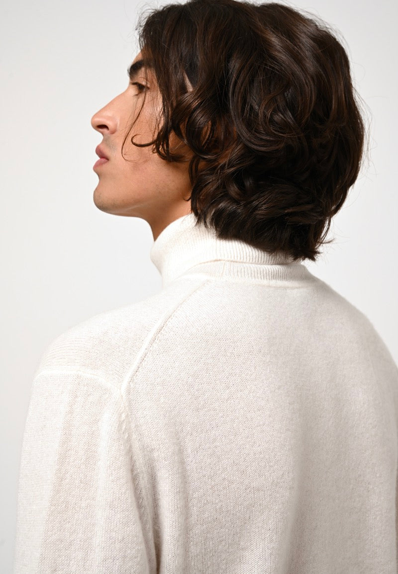 Roll Neck Jumper - Bange - Ivory