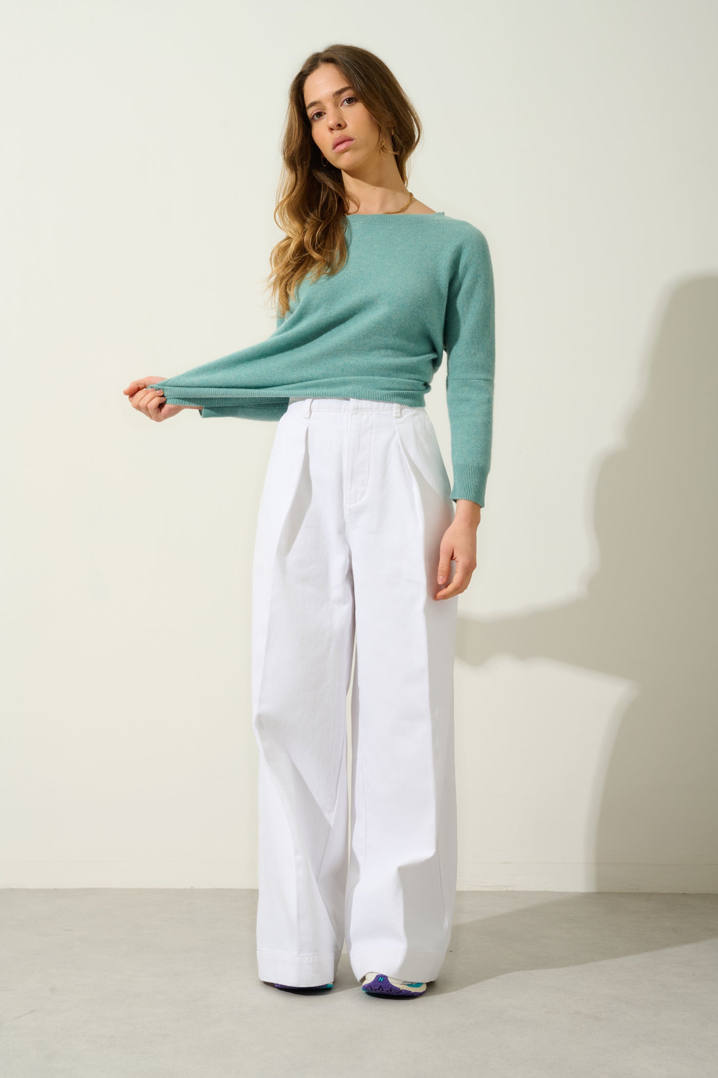 Batwing Jumper - Goléon - Green Marl
