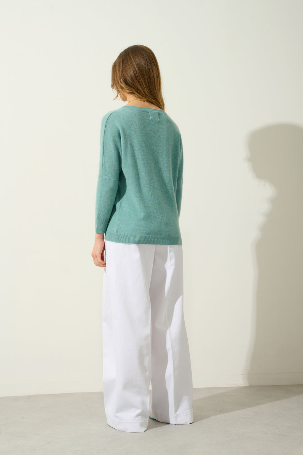 Batwing Jumper - Goléon - Green Marl