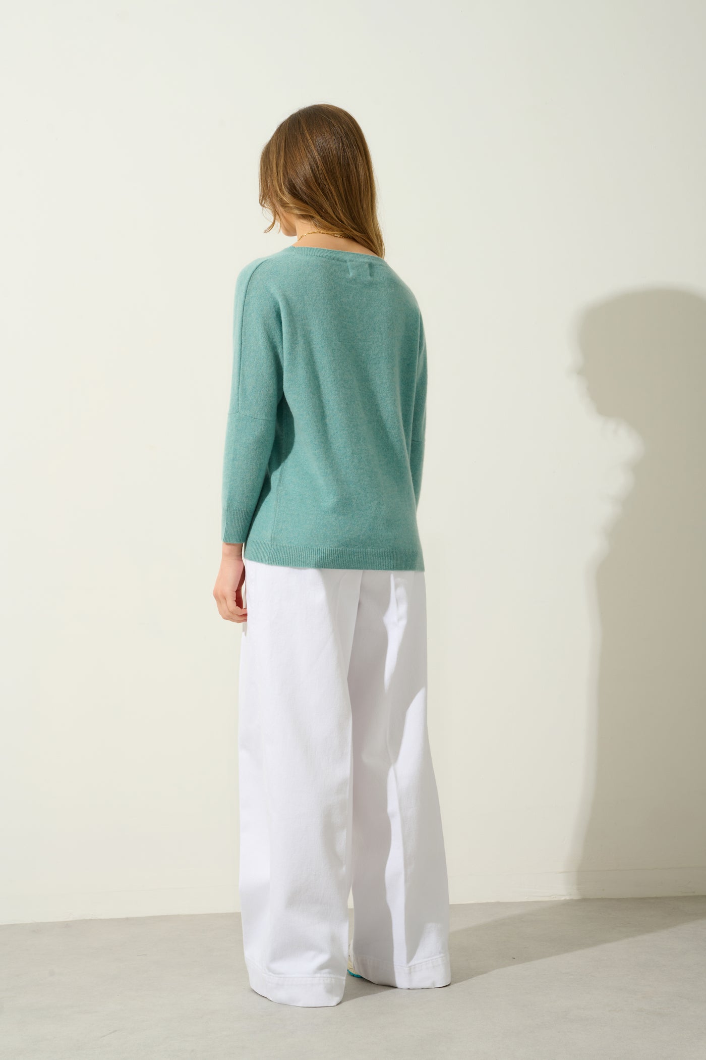 Batwing Jumper - Goléon - Green Marl