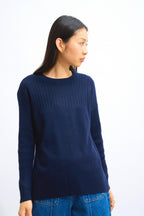 Round Neck Jumper - Daria - Navy