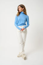 Roll-Neck Jumper - Bise - Baby Blue