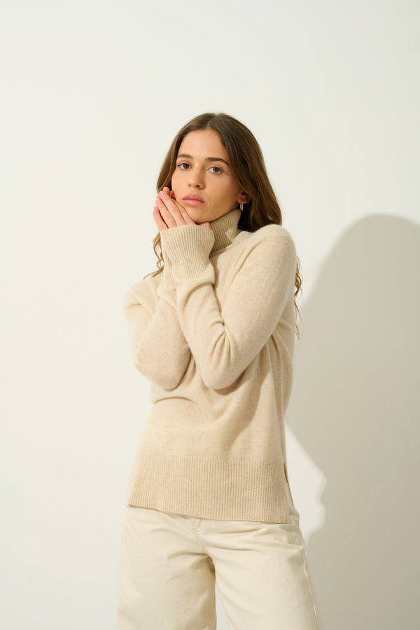 Jersey Cuello Vuelto - Fornet - Beige