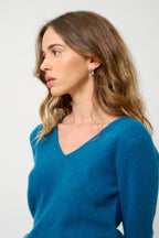 V-Neck Jumper 4-Ply - Chelsea - Blue