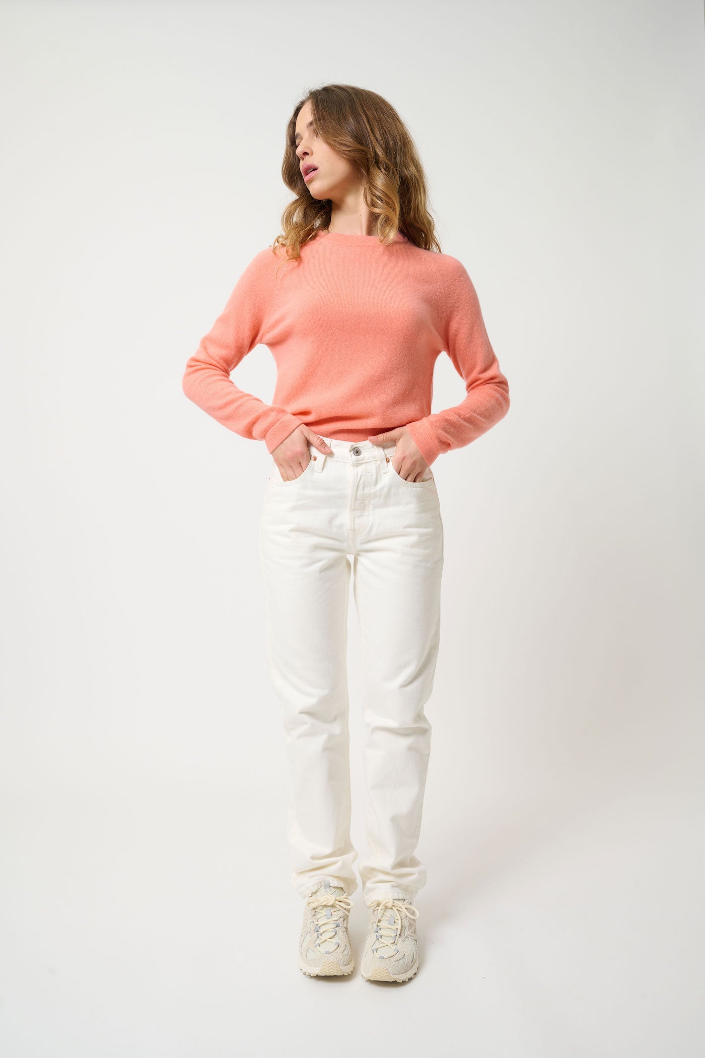 Pull Col Rond - Ecrin - Rose