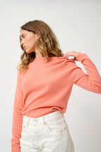 Pull Col Rond - Ecrin - Rose