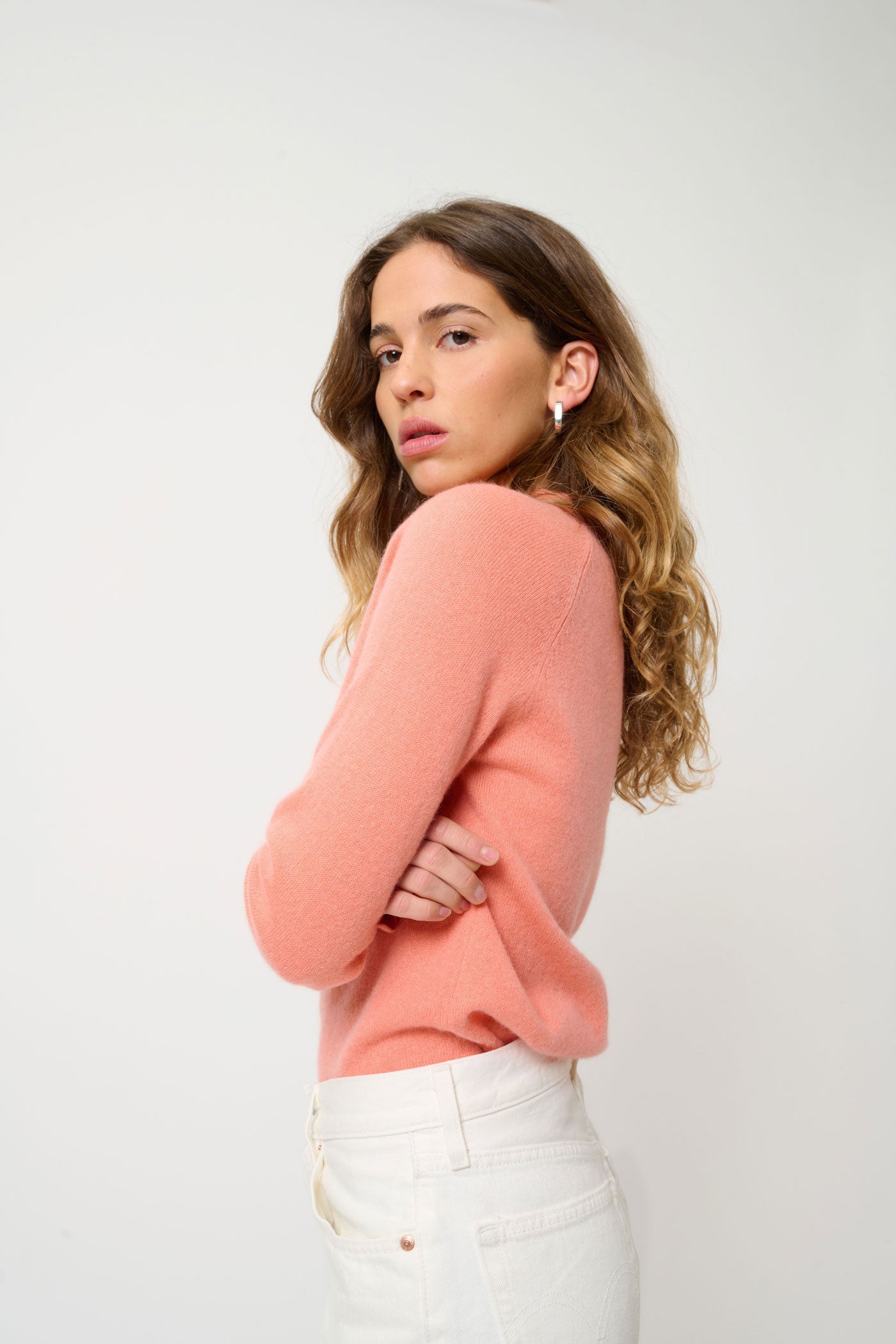 Pull Col Rond - Ecrin - Rose