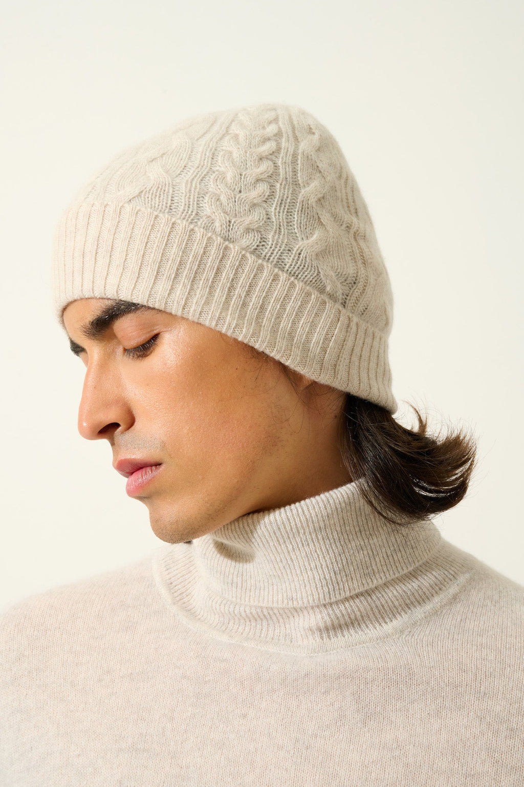 Gorro de 4 Hilos - Scott - Beige Jaspeado