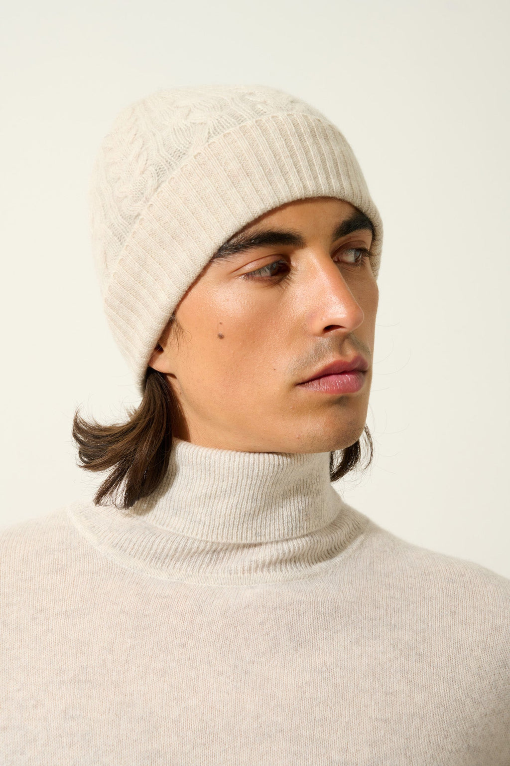 Gorro de 4 Hilos - Scott - Beige Jaspeado
