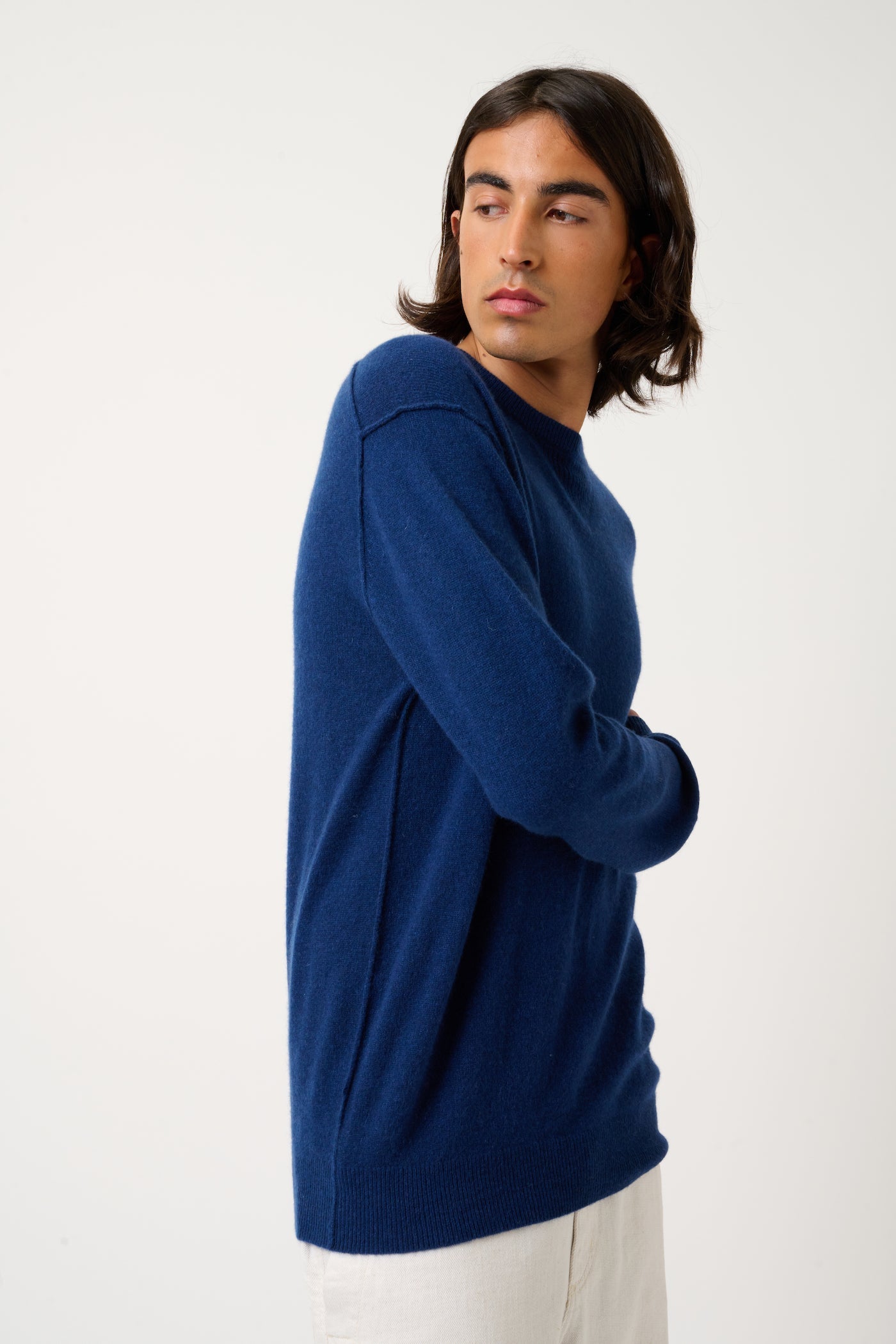 Jersey de cuello redondo - Nolan - Azul