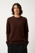 Round-Neck Jumper - Nolan - Coffee