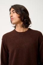 Round-Neck Jumper - Nolan - Coffee