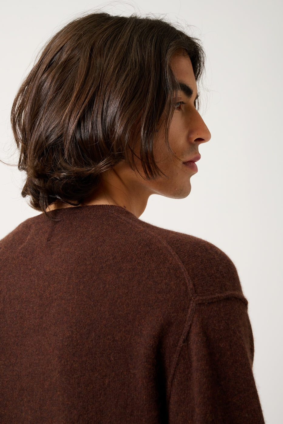 Round-Neck Jumper - Nolan - Coffee