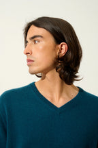 Pull Col V - Timeo - Vert Canard