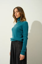 Pull Col Roulé - Suzie - Canard Chiné