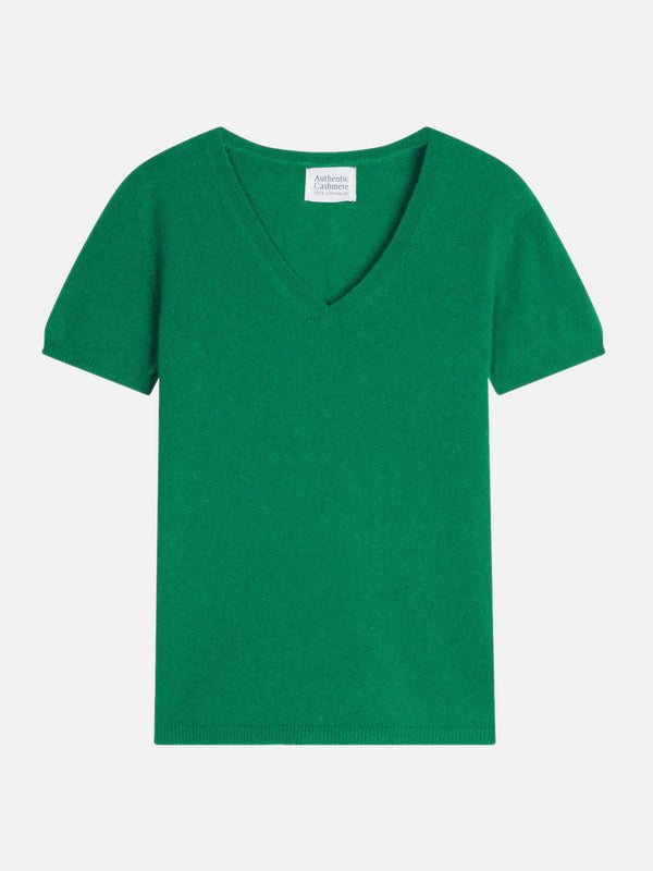 Camiseta de cuello en V - Kali - Verde