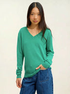 Maglione con scollo a V - Gardoria - Menta