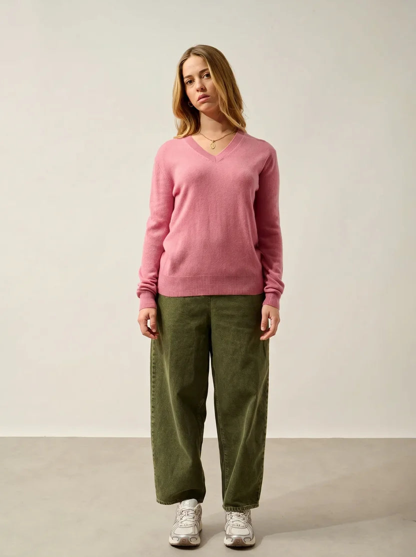 Maglione Scollo a V - Gardoria - Petalo