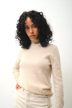 Turtleneck Sweater - Bise - Beige