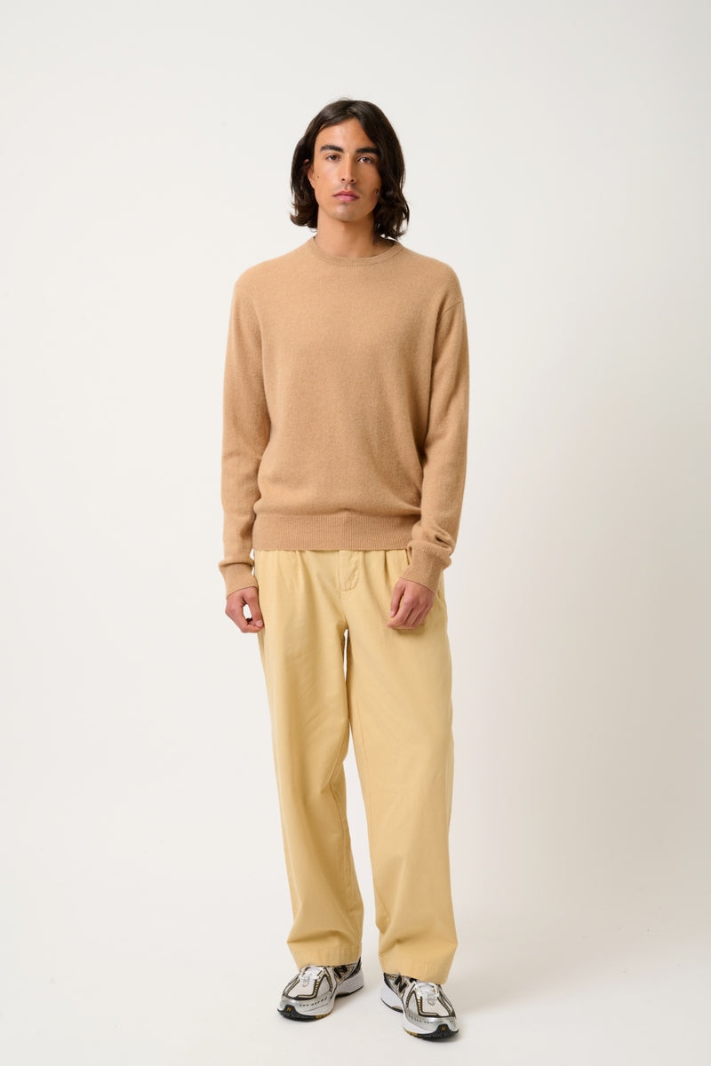 Round-Neck Jumper - Aiglière - Sahara
