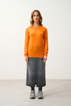 Crew Neck Jumper - Etret - Mandarin