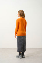 Crew Neck Jumper - Etret - Mandarin