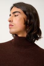 Jersey de cuello alto - Bange - Café