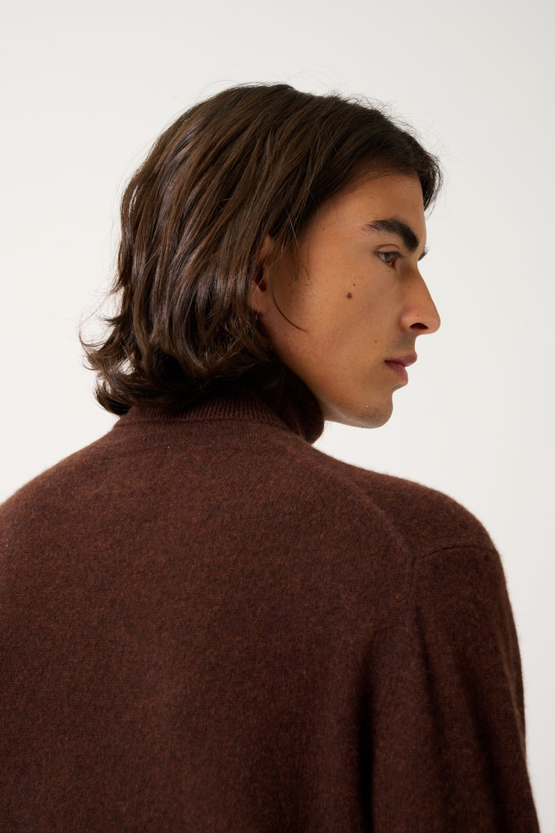 Jersey de cuello alto - Bange - Café