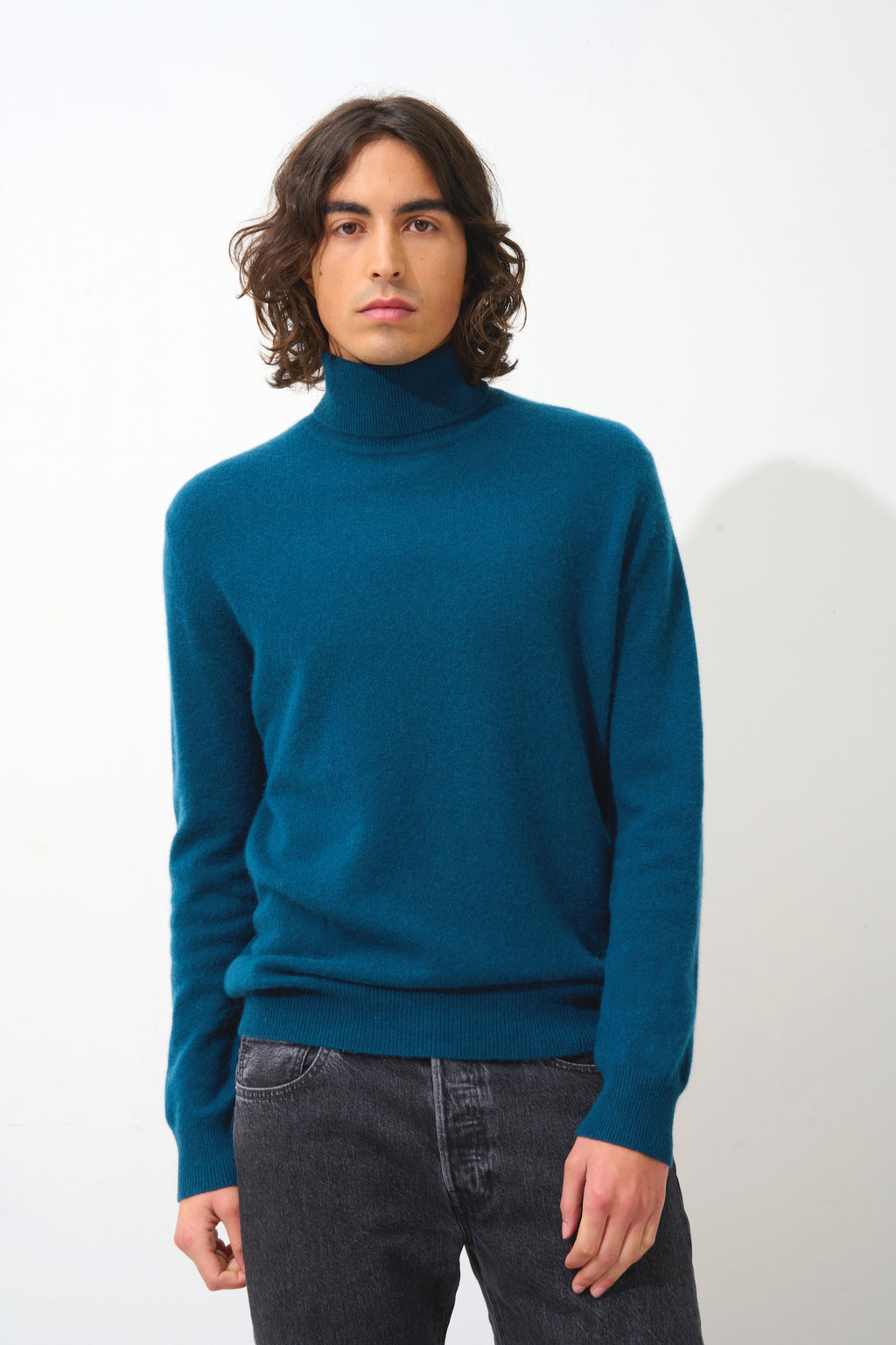 Pull Col Roulé - Bange - Vert Canard