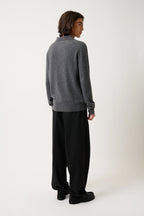 Polo Manches Longues - Charvet - Anthracite Chiné
