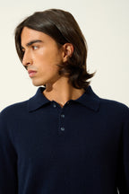 Polo Manches Longues - Charvet - Navy