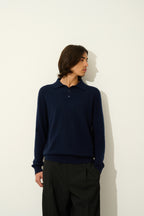 Polo Manches Longues - Charvet - Navy
