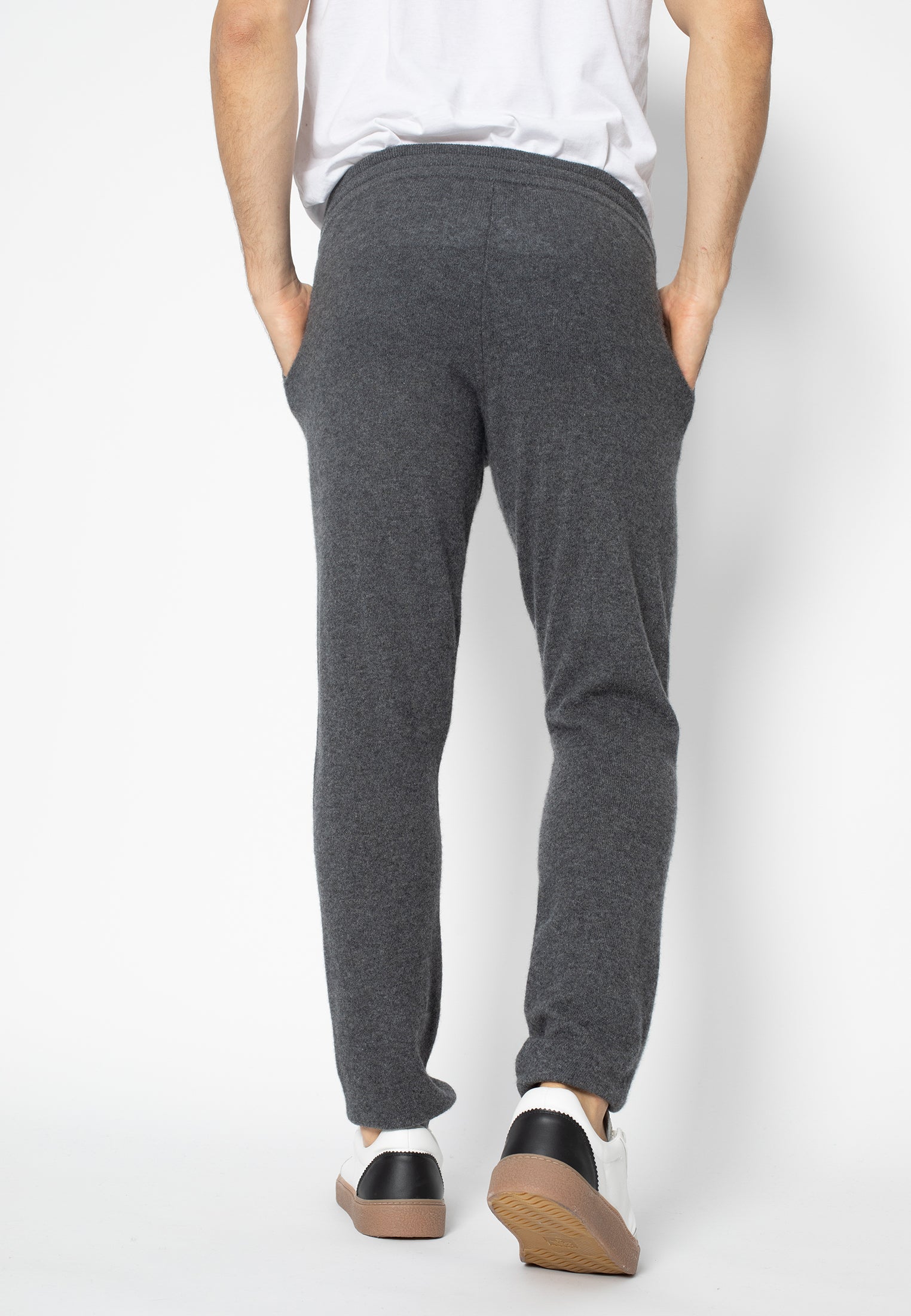 Bichet Joggers - Anthracite Marl - 100% Cashmere - Men's